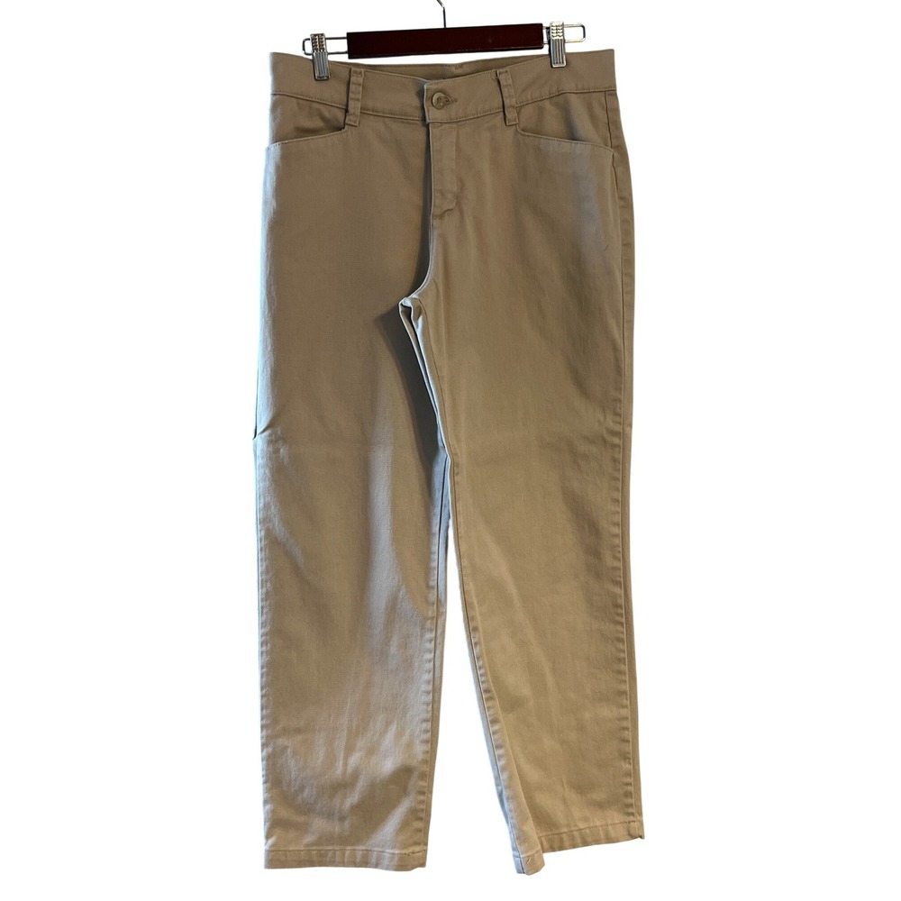 Lee Relaxed Fit At The Waist Khaki Pants Tan Chino 4601228 Size 10 Short